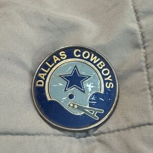 Dallas Cowboys Belt Buckle - Blue & White Team Helmet